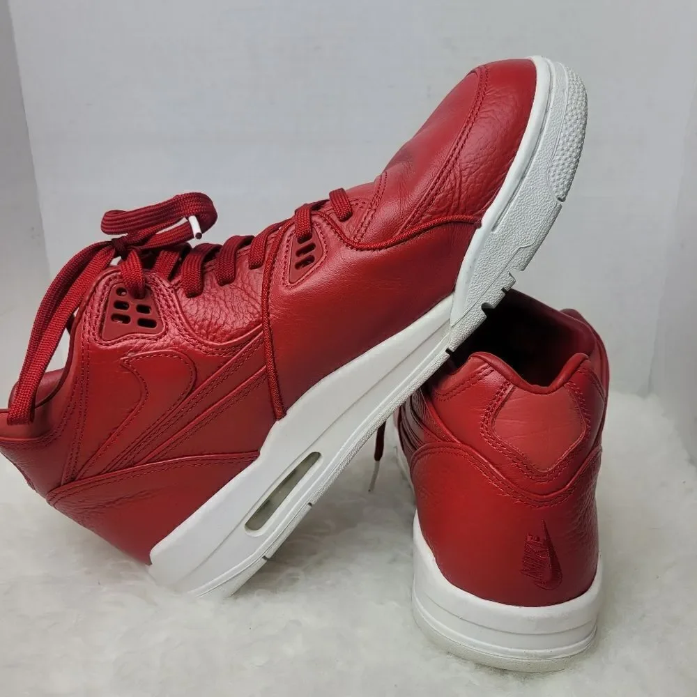 Nike Air Flight 89 Red Leather Sneaker Shoes Size 11.5